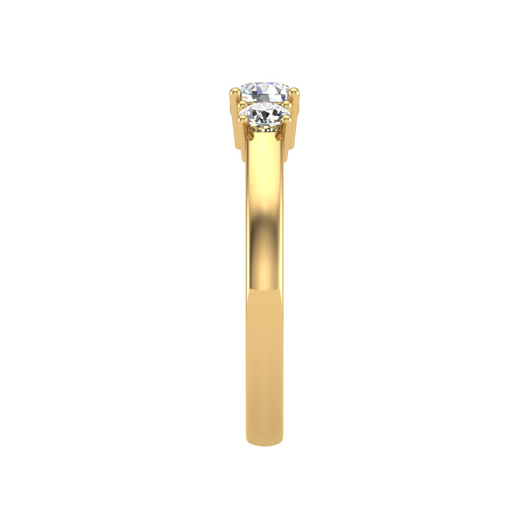 Hallie Three-Stone Engagement Ring